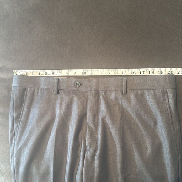 Men’s Antonio Uomo Gray Slim Fit Formal 3 Piece Suit Size 46 Jacket 40 Pants NEW - Picture 9 of 15